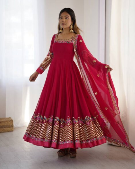 Buy Indian shalwar in Qatar – Luxury stitched ethnic gown ready to wear Qatar