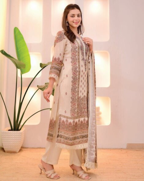 Buy Indian shalwar in Qatar – Plus size festive kurti set with dupatta Qatar